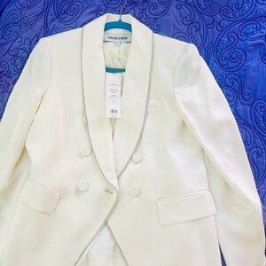 SALE  ⚡️ Veronica Beard Elegant White Double-Breasted  Jagger Blazer